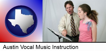 a singing lesson, aka a voice lesson in Austin, TX